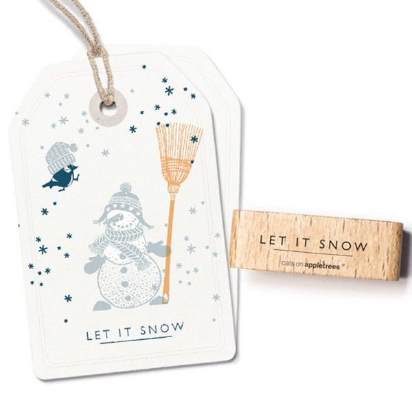 Cats on Appletrees Stamp Let it Snow - 24Papershop