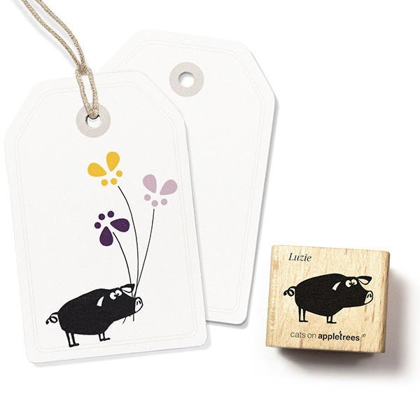 Cats on Appletrees Stamp Luzie the Pig - 24Papershop