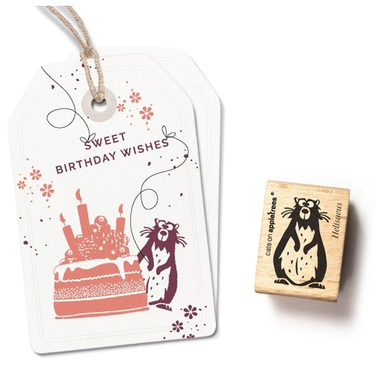 Cats on Appletrees Stamp Marmot Helisaeus - 24Papershop