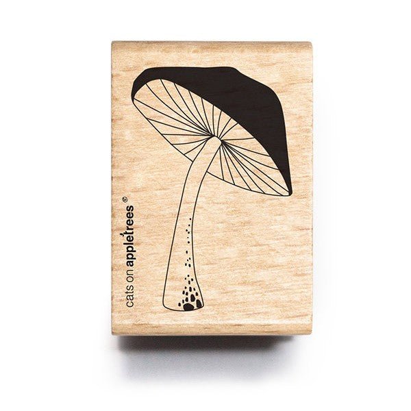 Cats on Appletrees Stamp - Mushroom (Big) - 24Papershop