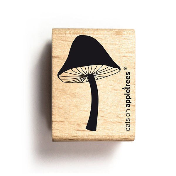 Cats on Appletrees Stamp - Mushroom (Medium) - 24Papershop