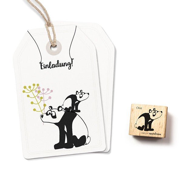 Cats on Appletrees Stamp - Ono the Panda - 24Papershop