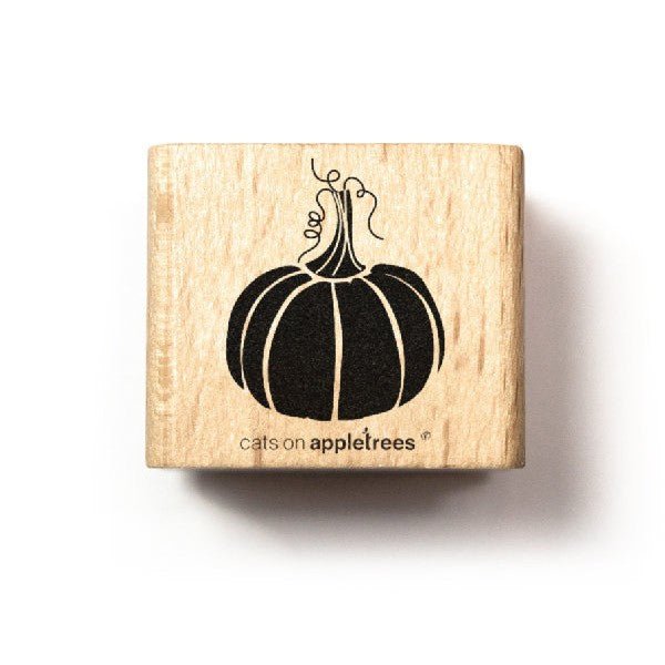 Cats on Appletrees Stamp - Pumpkin Medium - 24Papershop