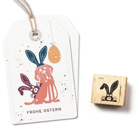 Cats on Appletrees Stamp - Rabbit Head Jona - 24Papershop