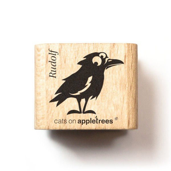 Cats on Appletrees Stamp Rudolf the Raven - 24Papershop