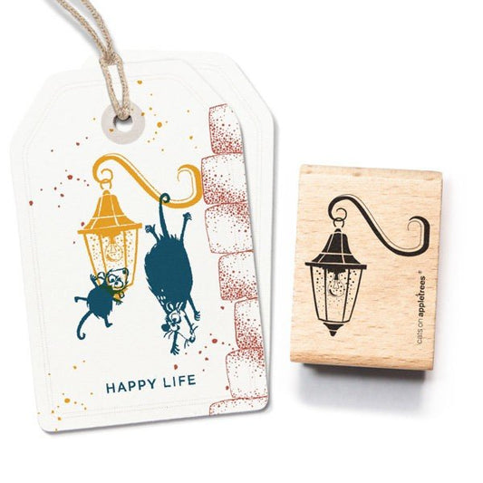 Cats on Appletrees Stamp - Street Light - 24Papershop