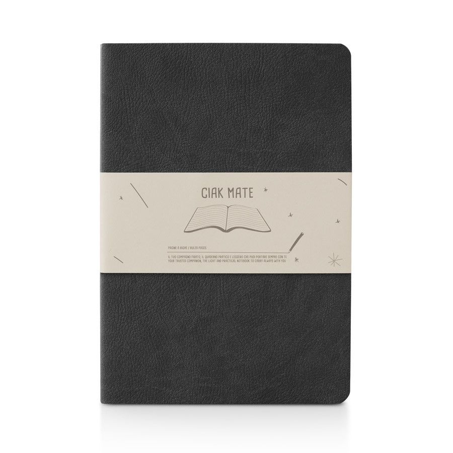 Ciak Mate Notitieboek Black Large - Gelinieerd - 24Papershop