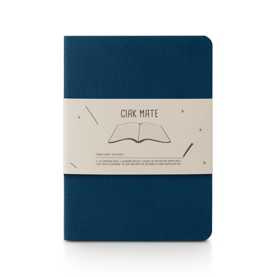 Ciak Mate Notitieboek Blauw Medium - Gelinieerd - 24Papershop