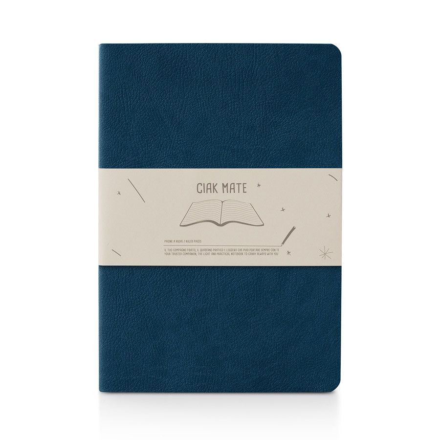 Ciak Mate Notitieboek Blue Large - Gelinieerd - 24Papershop