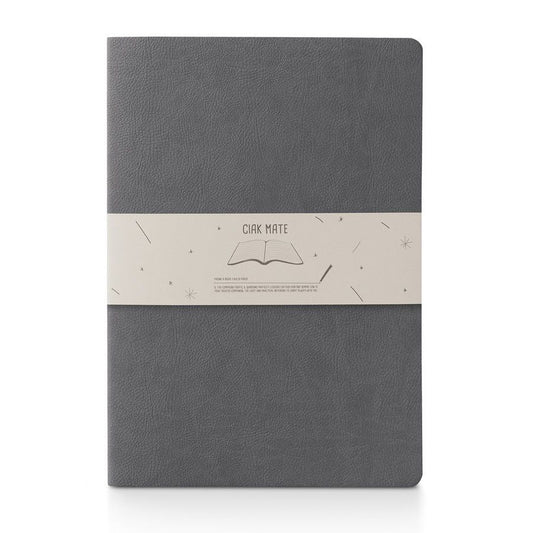 Ciak Mate Notitieboek Grey Extra Large - Gelinieerd - 24Papershop