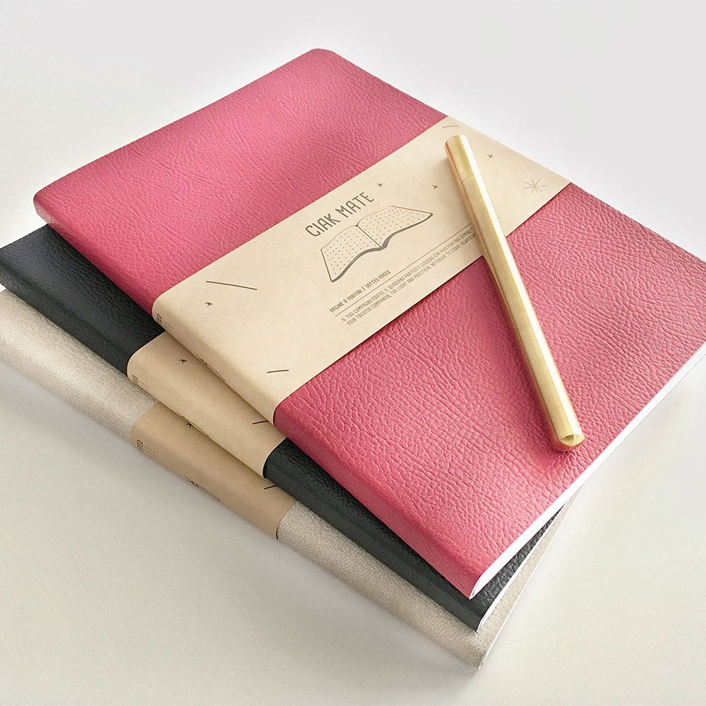 Ciak Mate Notitieboek Pink Large - Gelinieerd - 24Papershop