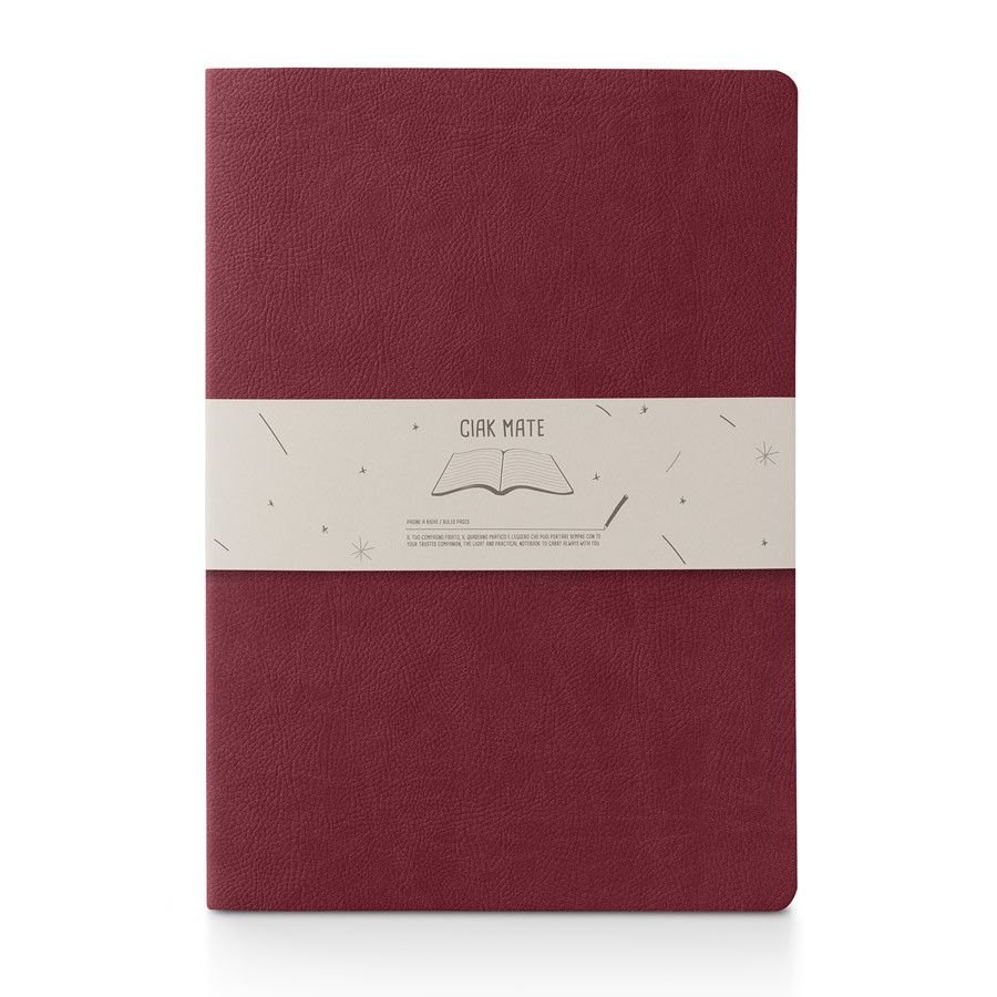 Ciak Mate Notitieboek Red Extra Large - Gelinieerd - 24Papershop