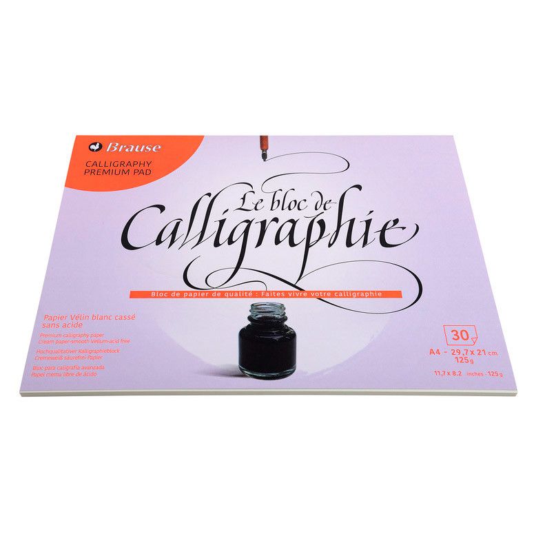 Clairefontaine Brause Kalligrafie Schrijfblok A4 - Blanco - 24Papershop