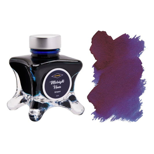 Diamine Inkvent Sheen Midnight Hour Inktpot 50ml - 24Papershop