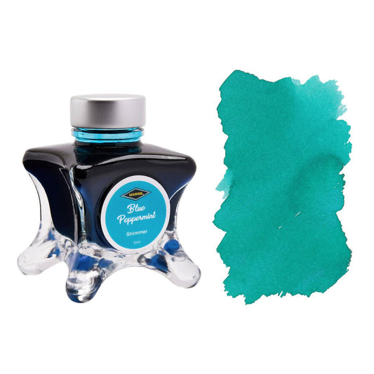 Diamine Inkvent Shimmering Blue Peppermint Inktpot 50ml - 24Papershop