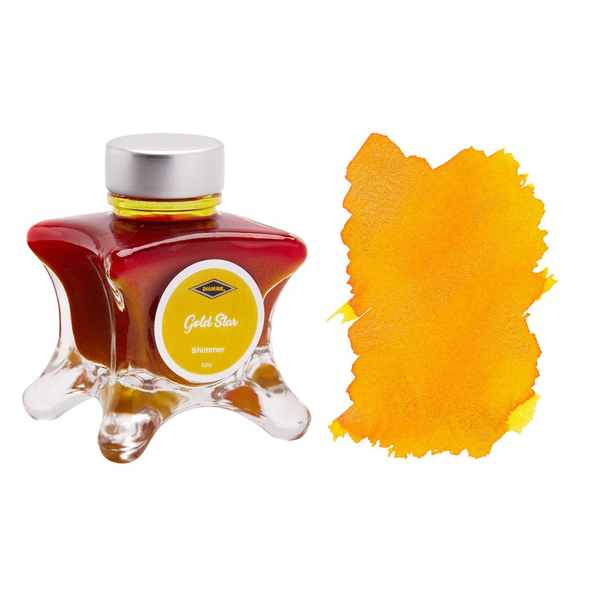 Diamine Inkvent Shimmering Gold Star Inktpot 50ml - 24Papershop