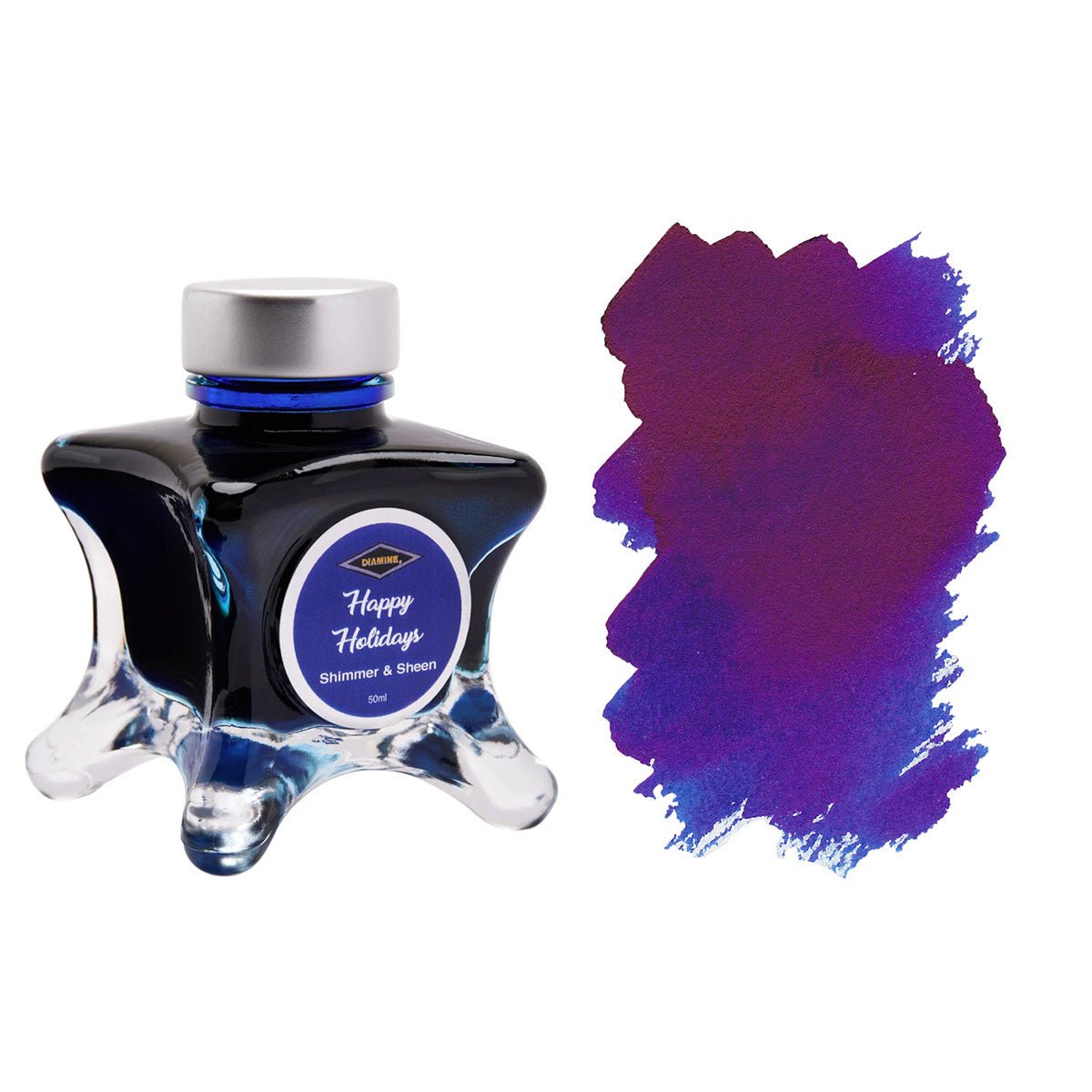 Diamine Inkvent Shimmering & Sheen Happy Holidays Inktpot 50ml - 24Papershop