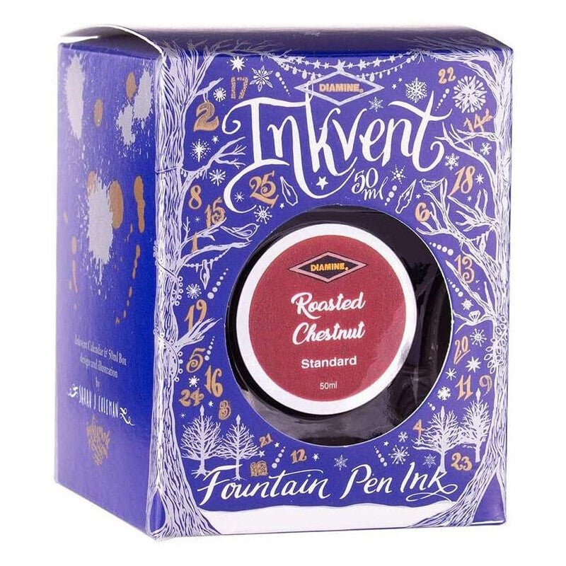 Diamine Inkvent Standard Roasted Chestnut Inktpot 50ml - 24Papershop