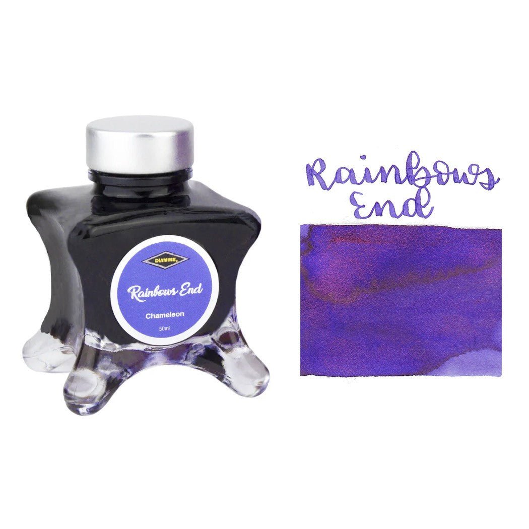 Diamine Purple Edition Shimmer Inkt 50ml - Rainbows End - 24Papershop