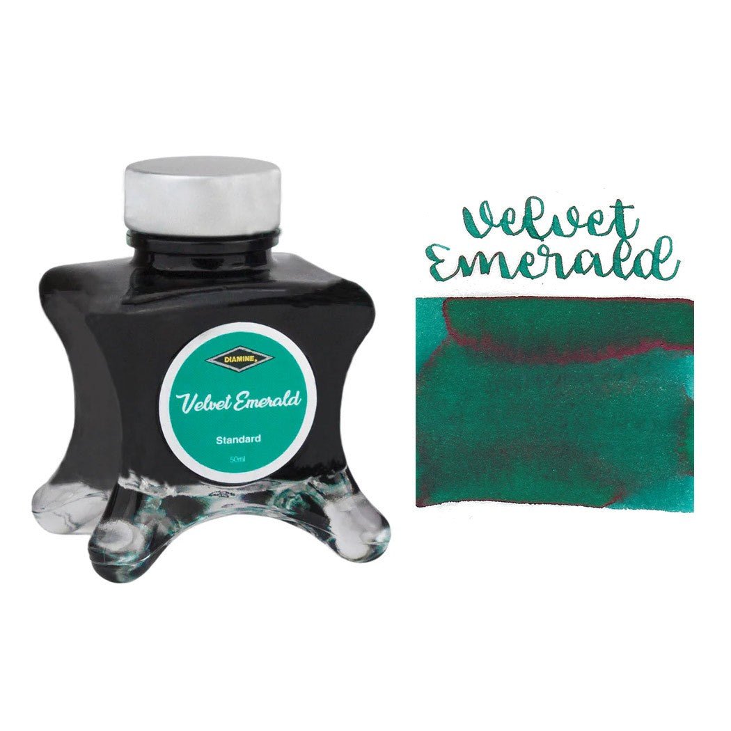 Diamine Purple Edition Shimmer Inkt 50ml - Velvet Emerald - 24Papershop