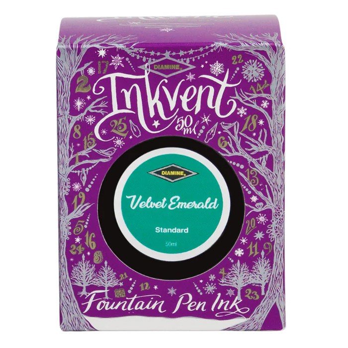 Diamine Purple Edition Shimmer Inkt 50ml - Velvet Emerald - 24Papershop