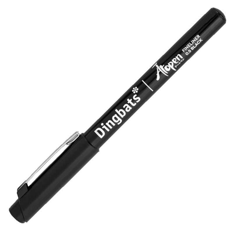 Dingbats* Atopen Fineliner 0.5 Black - 24Papershop