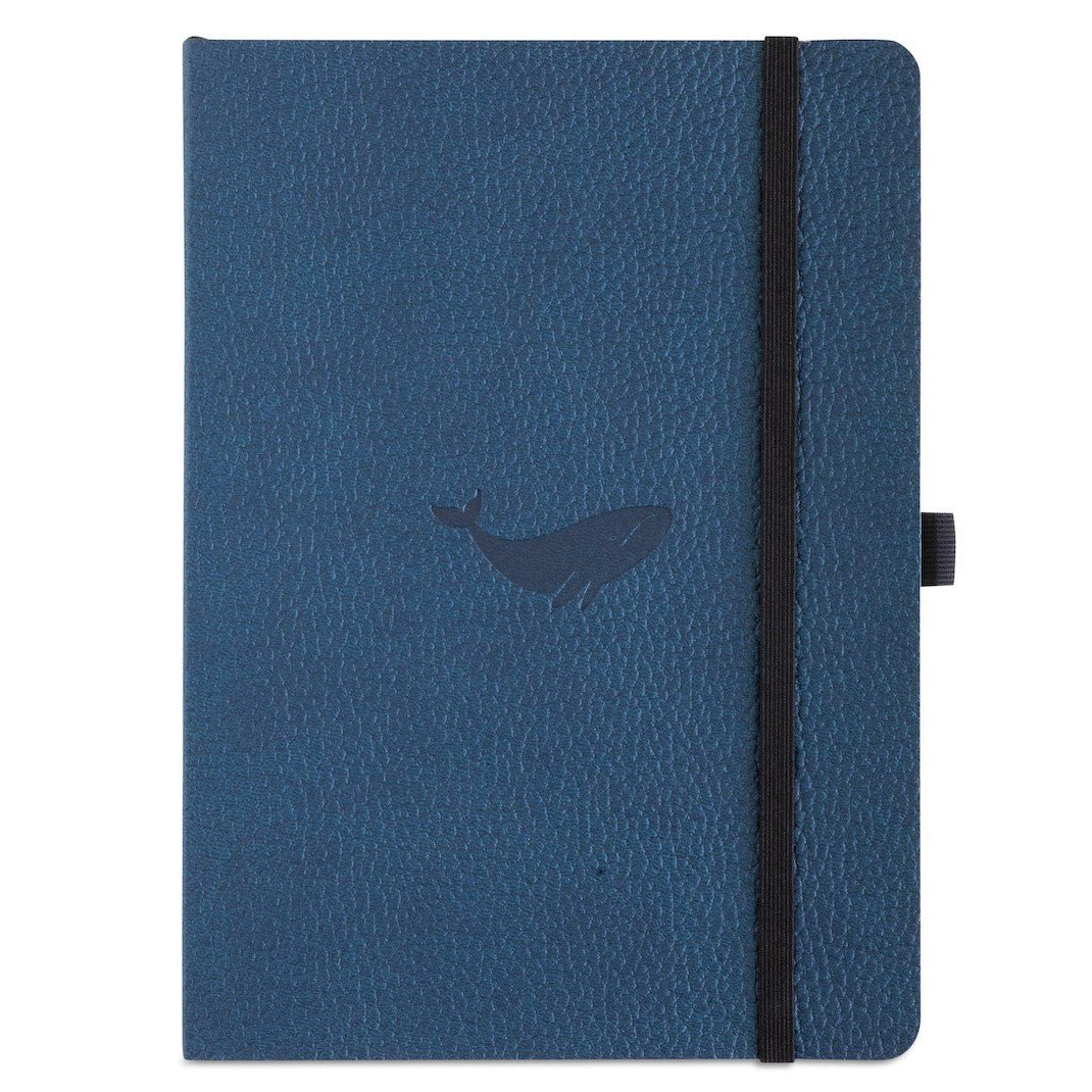 Dingbats* Notitieboek A5 Soft Cover Blue Whale - Dotted - 24Papershop