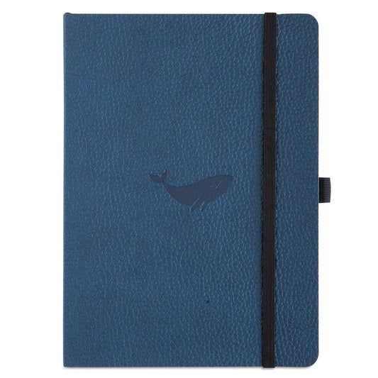 Dingbats* Notitieboek A5 Soft Cover Blue Whale - Dotted - 24Papershop