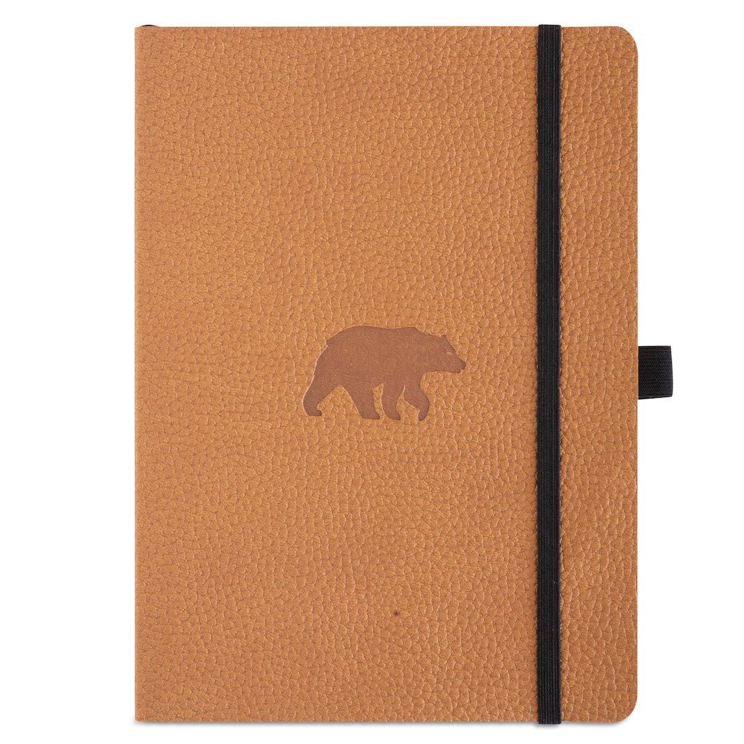 Dingbats* Notitieboek A5 Soft Cover Brown Bear - Dotted - 24Papershop