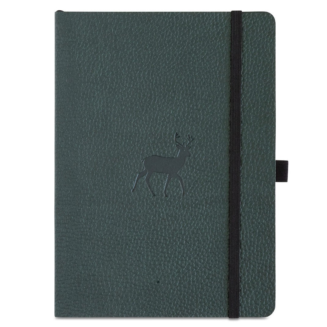 Dingbats* Notitieboek A5 Soft Cover Green Deer - Dotted - 24Papershop