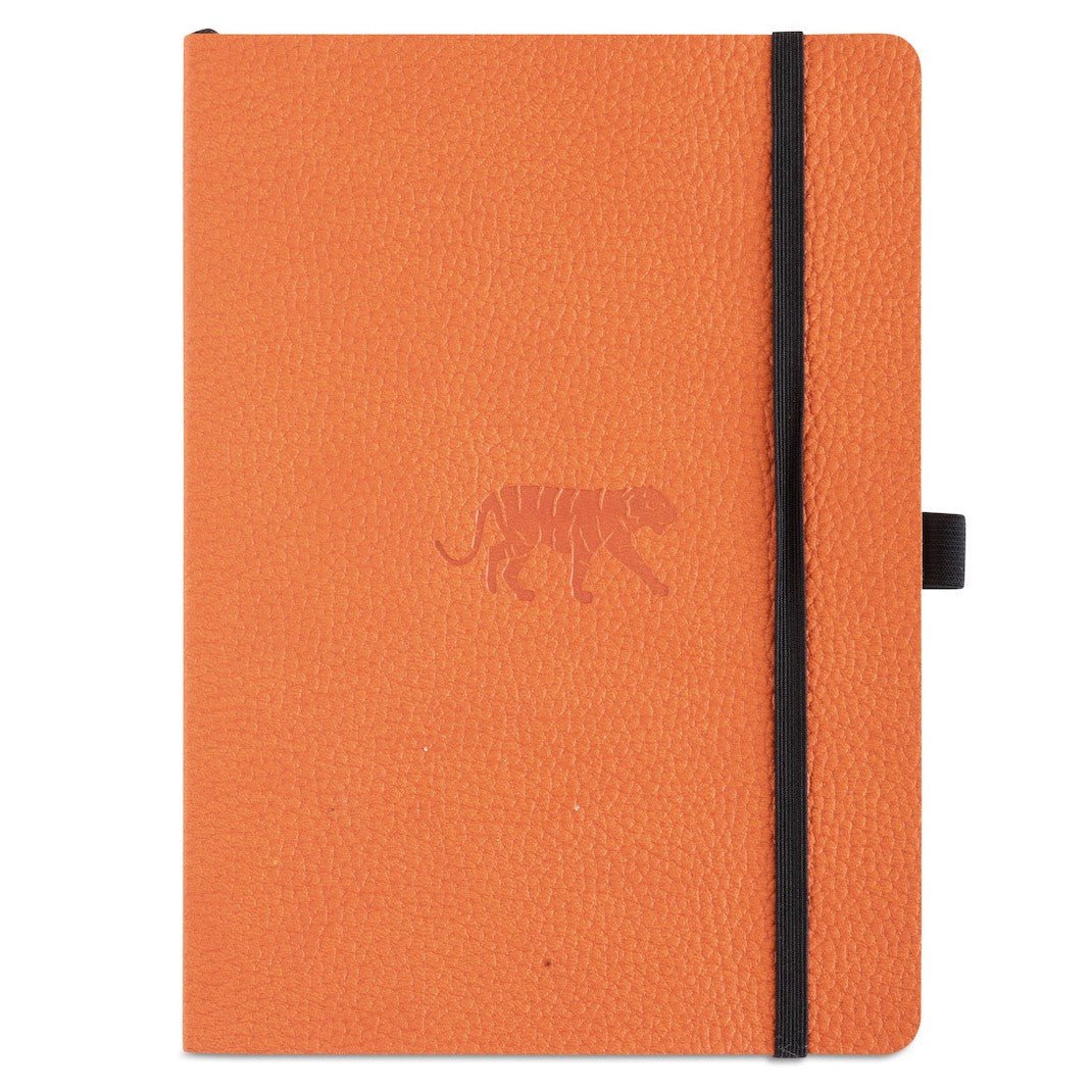 Dingbats* Notitieboek A5 Soft Cover Orange Tiger - Dotted - 24Papershop