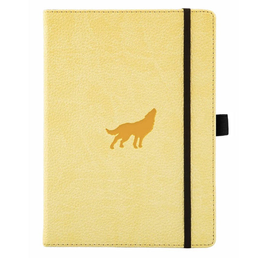 Dingbats* Notitieboek A5+ Wildlife Cream Wolf - Dotted - 24Papershop