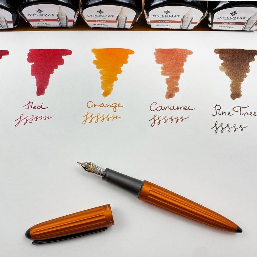 Diplomat Fountain Pen Aero - Orange - 24Papershop