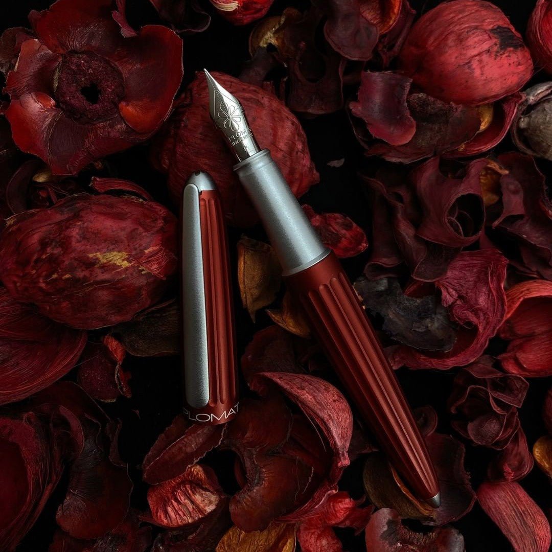 Diplomat Fountain Pen Aero - Red - 24Papershop