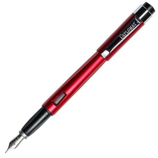 Diplomat Magnum Burned Red Fountain Pen - 24Papershop