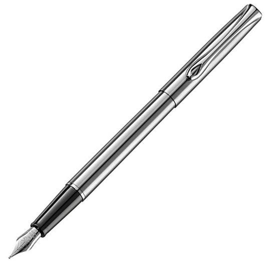 Diplomat Traveller Stainless Steel Fountain Pen - 24Papershop