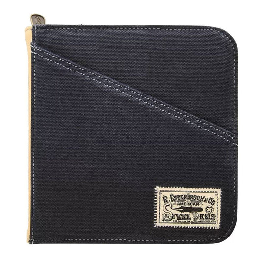 Esterbrook Canvas 20 Zipper Pen Case - Navy Blue - 24Papershop