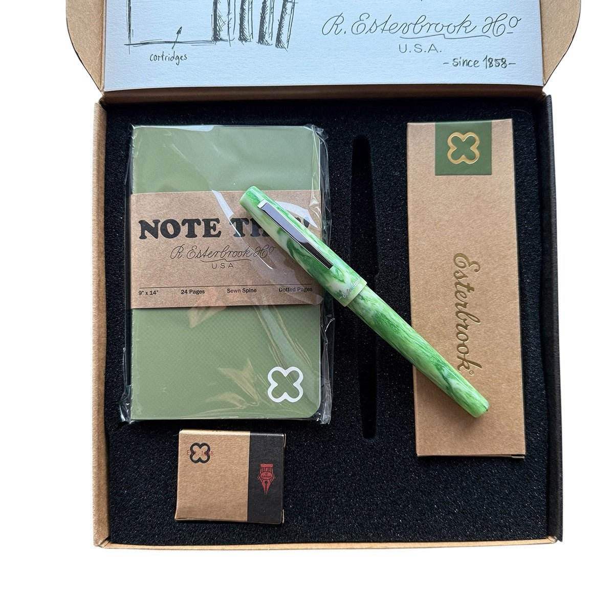 Esterbrook Fountain Pen Camden - Icelandic Green Set [Medium] - 24Papershop