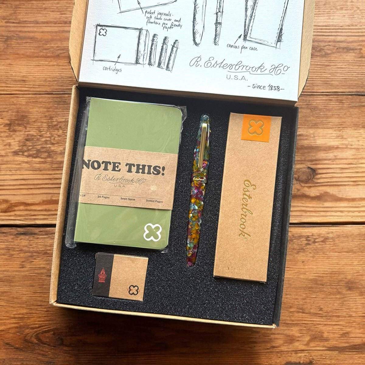 Esterbrook Fountain Pen Estie Oversize GT - Botanical Gardens Set - 24Papershop