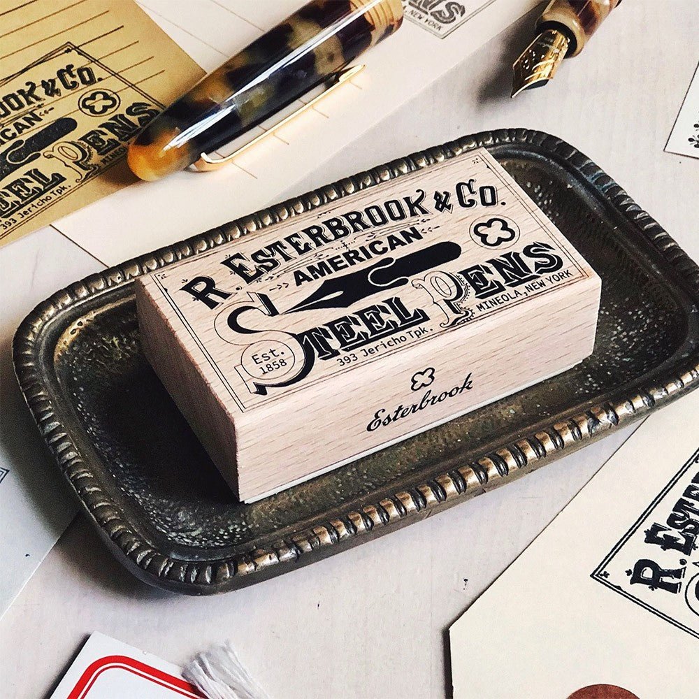 Esterbrook Vintage Wooden Stamp - Logo - 24Papershop