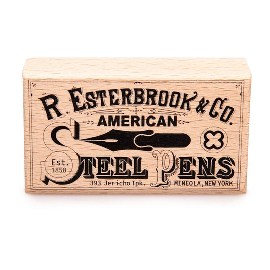 Esterbrook Vintage Wooden Stamp - Logo - 24Papershop