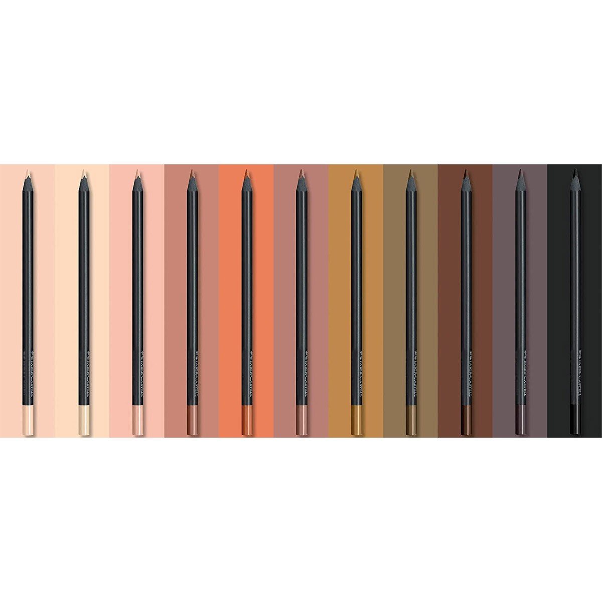 Faber - Castell Black Edition Kleurpotloden Skin Tones - 12 stuks - 24Papershop