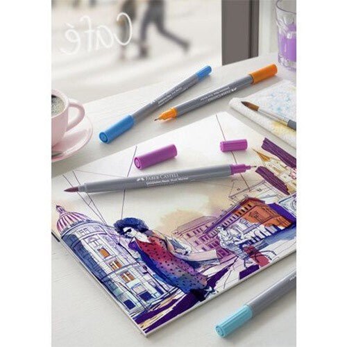 Faber - Castell Duo Aquarelmarker - 197 Lavender Dark - 24Papershop