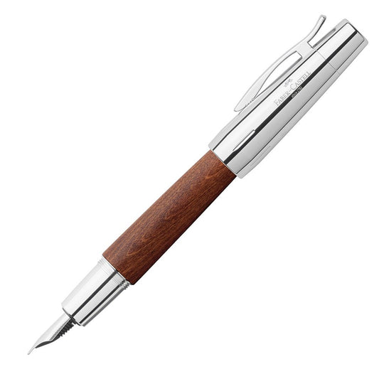 Faber - Castell E - Motion Pear Wood Vulpen - Bruin - 24Papershop