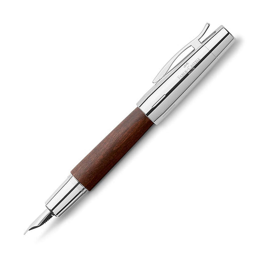 Faber - Castell E - Motion Pear Wood Vulpen - Donkerbruin - 24Papershop