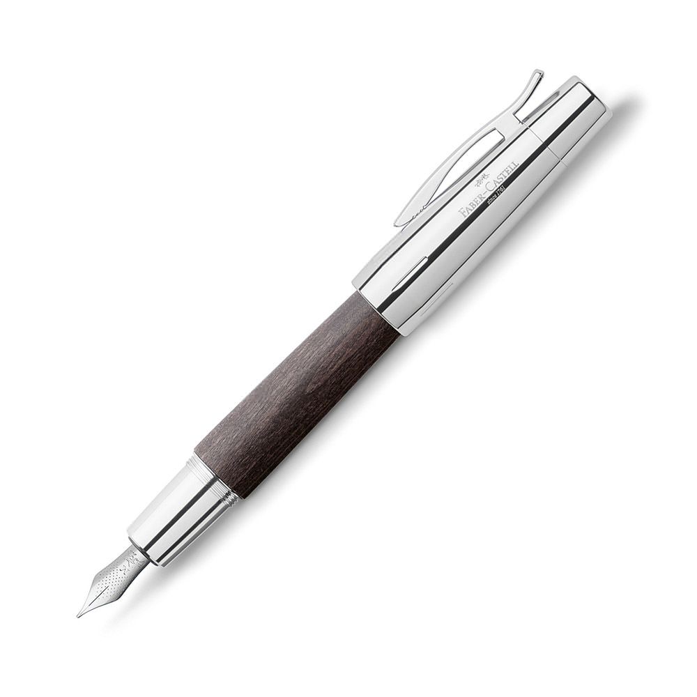 Faber - Castell E - Motion Pear Wood Vulpen - Zwart - 24Papershop