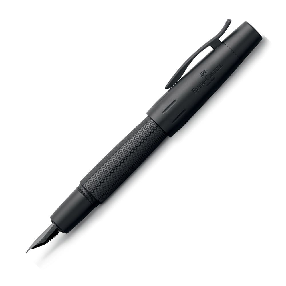 Faber - Castell E - Motion Pure Black Vulpen - Bold - 24Papershop