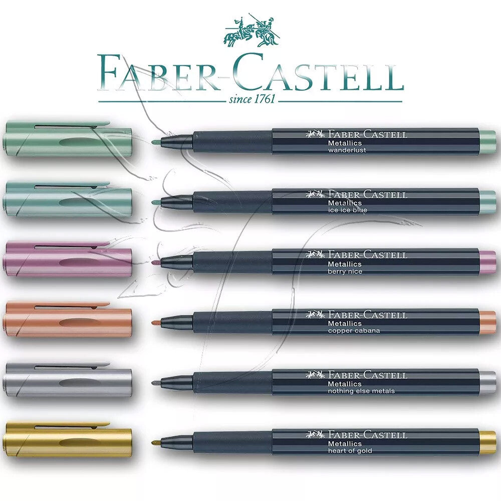 Faber Castell Pitt Artist Pen 250 - Set van 6 - 24Papershop