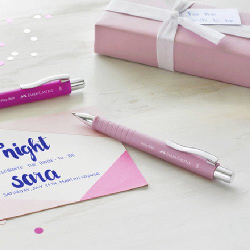 Faber - Castell Poly Ball XB Balpen Licht Roze - 24Papershop