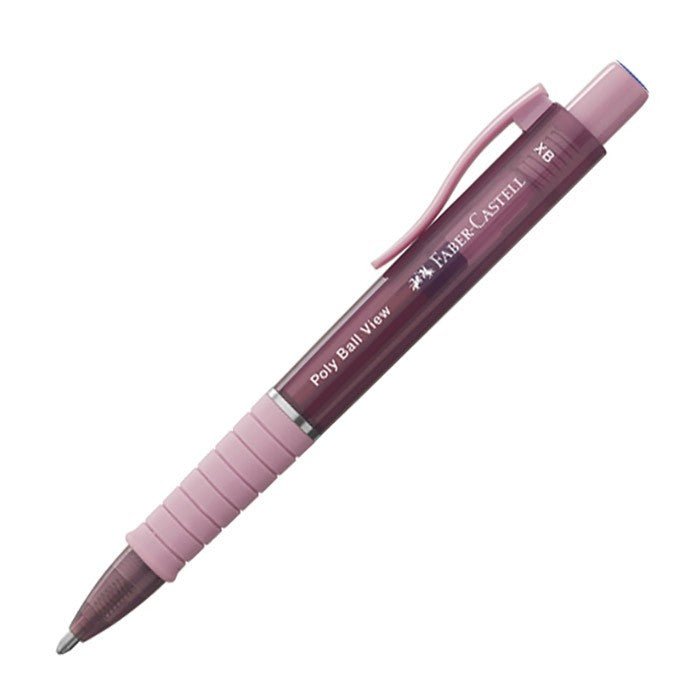 Faber - Castell Polyball View Balpen - Rose Shadows - 24Papershop